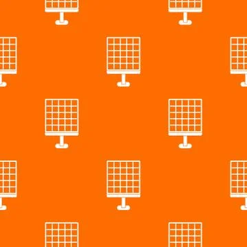 Solar panel pattern seamless Stock Illustration