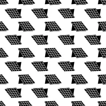 Solar panel pattern seamless vector 스톡 일러스트