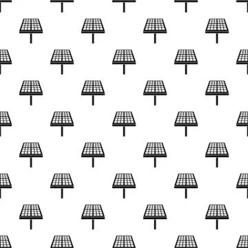 Solar panel pattern, simple style Stock Illustration
