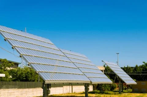 The Solar panel Foto stock