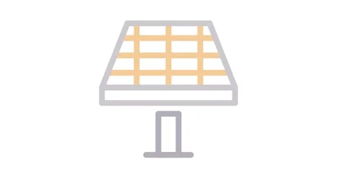 A solar panel placed on a wooden table, showcasing its sleek design and ref.. Stock Footage 334778187