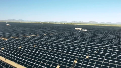 Solar Panel Plant Stock Footage 90471778