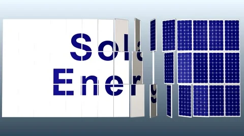 Solar Panel plant with title for presentation HD_PAL Stock Footage 46226041