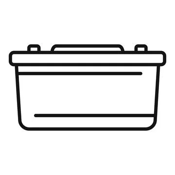 Solar panel power battery icon outline vector. Fixture cell Stock Illustration