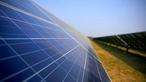 Solar panel power plant in india 動画素材 211375053