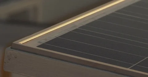 Solar Panel Receiving Energy Stock Footage 81990173