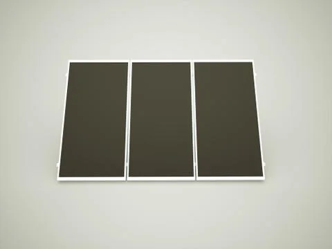 Solar panel rendered Stock Illustration