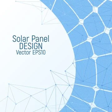 Solar panel. Renewable energy resources. Stock Illustration