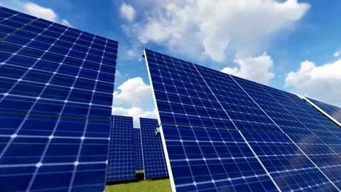 Solar panel, renewable energy, technology, electricity Stock Footage 314988356