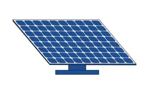Solar panel, renewable energy, vector illustration Stock Illustration