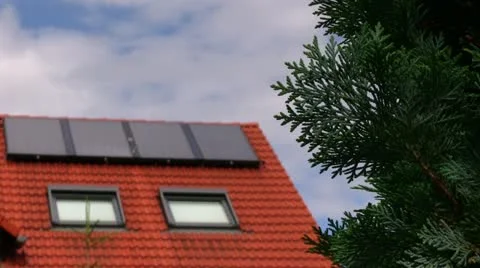 Solar panel on a roof 動画素材 11625851