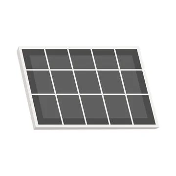 Solar panel semi flat color vector object Stock Illustration
