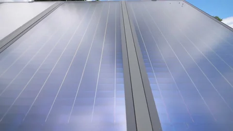 Solar panel in slow motion 180fps Stock Footage 122276811