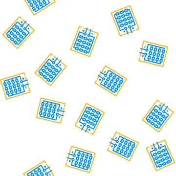Solar panel structure vector seamless pattern 스톡 일러스트