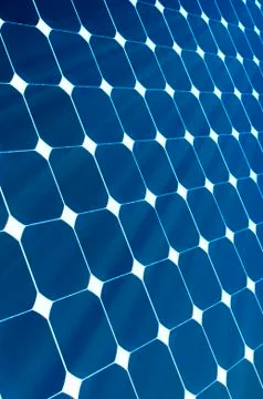 Solar panel with sunshine Stock Photos