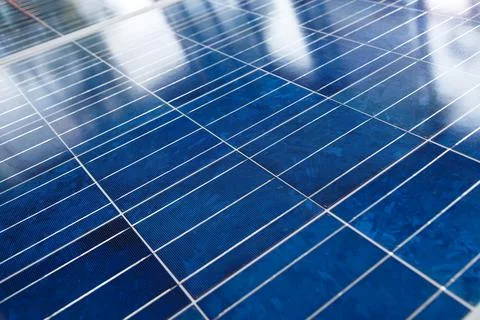 Solar panel surface for clean and renewable energy technology background Stock Photos