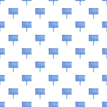 Solar panel system seamless pattern generating clean energy Illustrazione stock