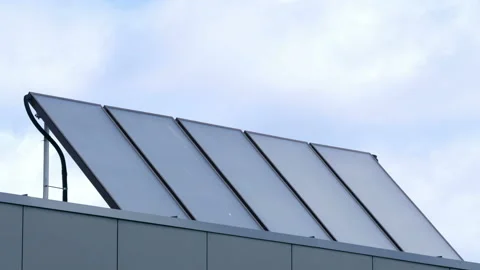 Solar Panel in Time lapse in 4K Stock Footage 145951011