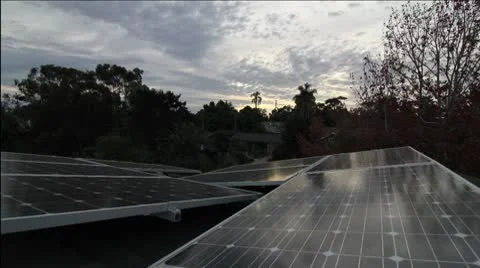 Solar panel timelapse Video stock 8966638