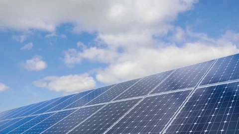 Solar panel timelapse Stock-Footage 74603748