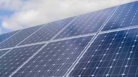 Solar panel timelapse Video stock 74630372