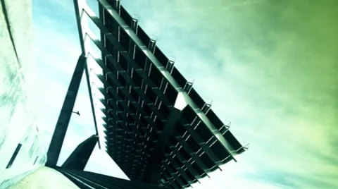 Solar panel timelapse green 4k Stock Footage 8683870