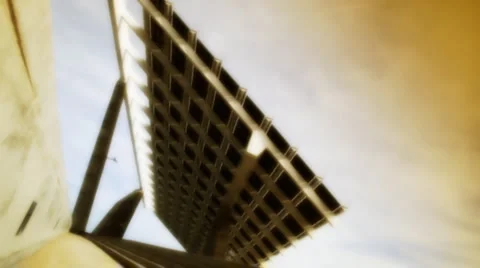 Solar panel timelapse old Stock Footage 1053350