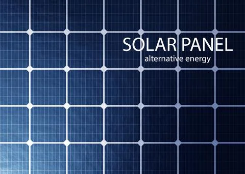 Solar Panel. Top view. Alternative energy concept Stock Illustration