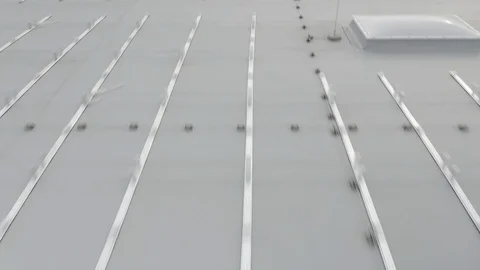 Solar Panel Under Construction Flyover Log Vídeos de archivo 117851174