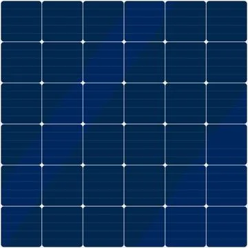 Solar panel vector element. Alternative source of electricity. Stock Illustration