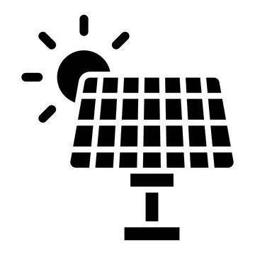 Solar panel Vector Icon Design Illustration Stock Illustration