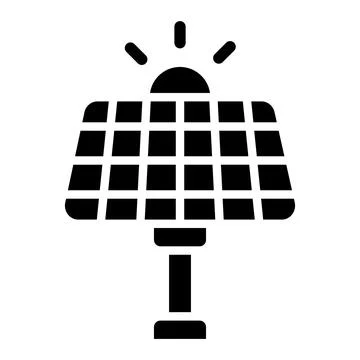 Solar Panel Vector Icon Design Illustration Stock Illustration