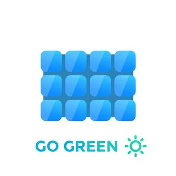 Solar panel vector illustration Stock Illustration