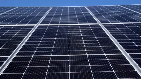 Solar panel video slow motion Video stock 235946902