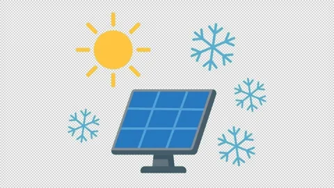 Solar panel winter Vídeos de archivo 319001999