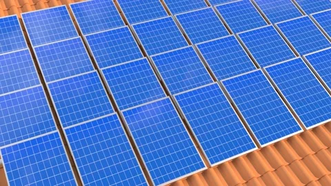 SOLAR PANELS  4k VIDEO Stock Footage 212662836