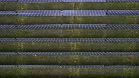 Solar Panels From Above Stock Footage 166179680