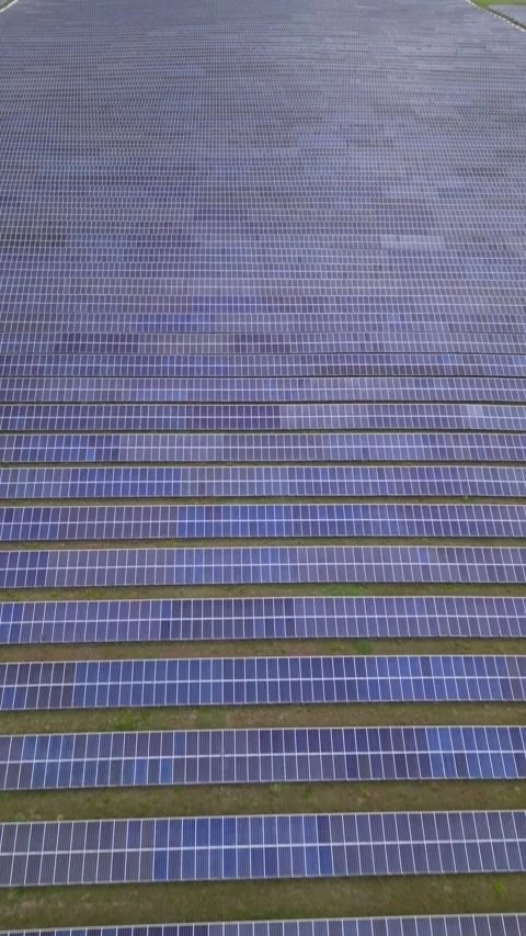 Solar panels in aerial view Stock Footage 244075118