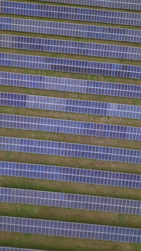 Solar panels in aerial view Stock Footage 244075129