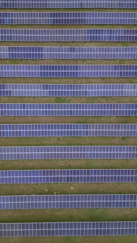 Solar panels in aerial view Stock Footage 244075141