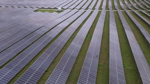 Solar panels in aerial view Stock Footage 244075245