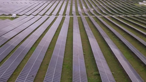Solar panels in aerial view Stock Footage 244075246