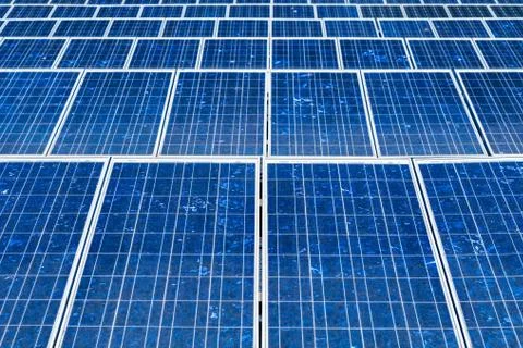 Solar panels. Alternative electricity source Stock Photos