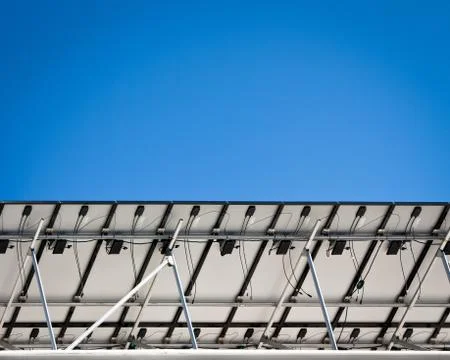 Solar Panels - Back Side 库存照片