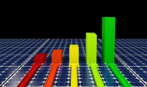 Solar Panels - Background Stock Illustration