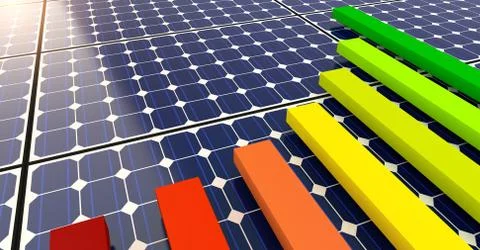Solar Panels - Background Stock Illustration