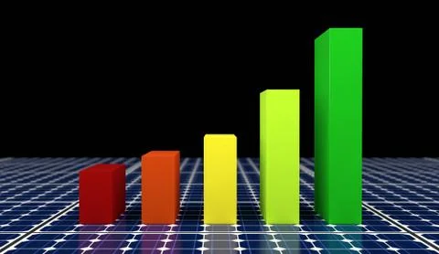 Solar Panels - Background Stock Illustration