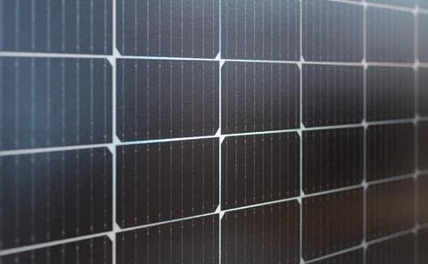 Solar panels blue background, texture. Close-up of dark blue solar panel with Stock-Fotos