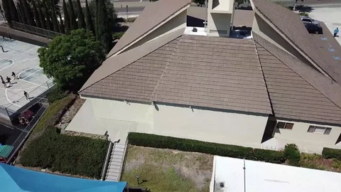 Solar Panels On A Building Stock Footage 123947573