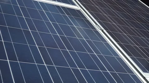 Solar Panels, Camera Pan panel, on landscape mountain 스톡 동영상 41725890